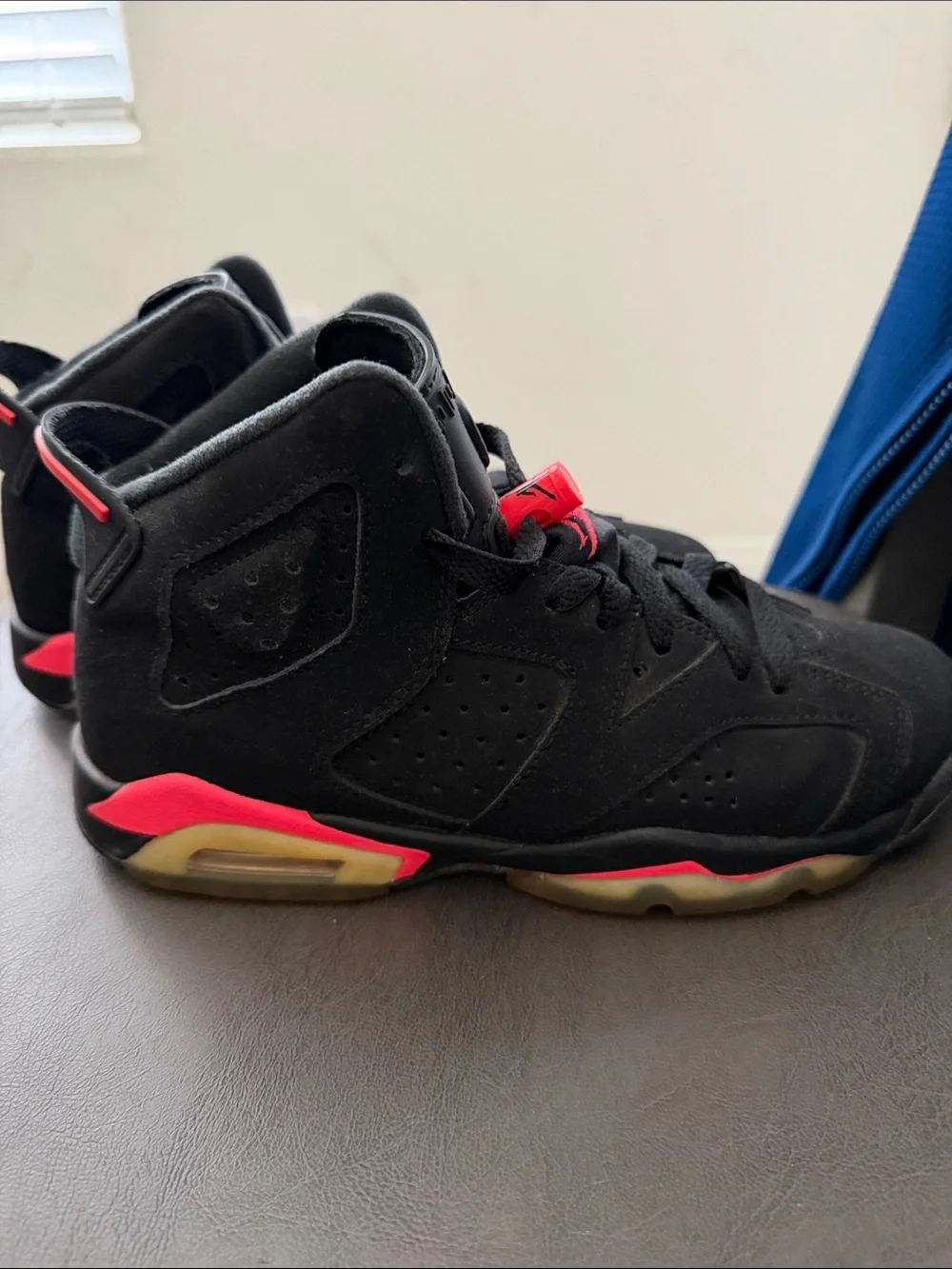 Nike Kids Black and Red High-Top Sneakers